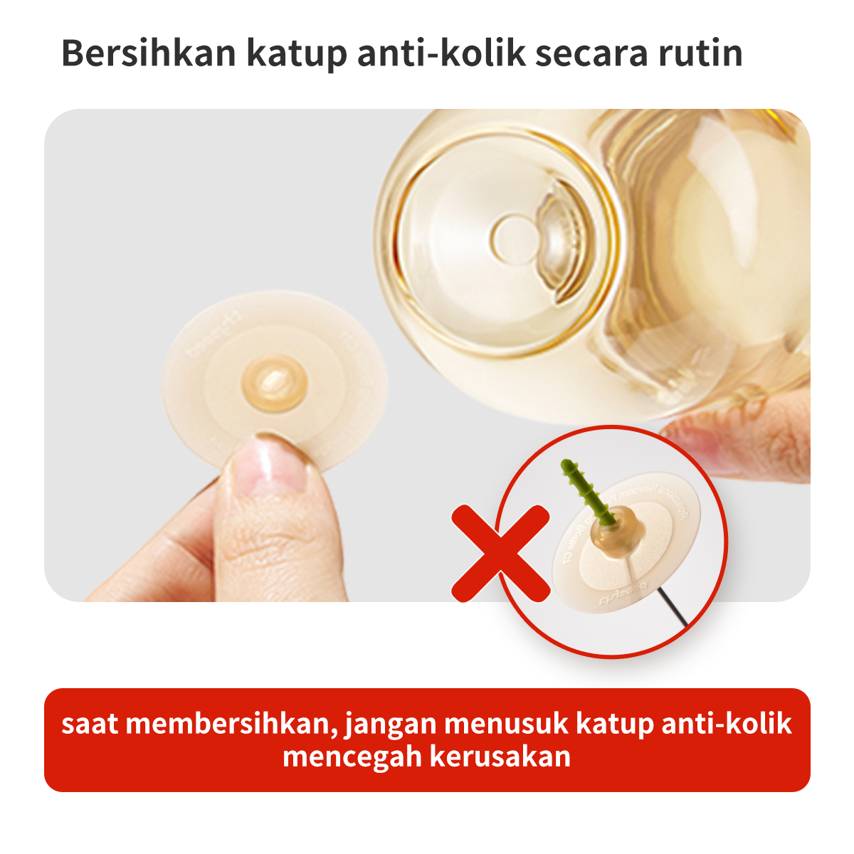 Thyseed Set Katup Ventiasi Botol Susu Bayi Newborn