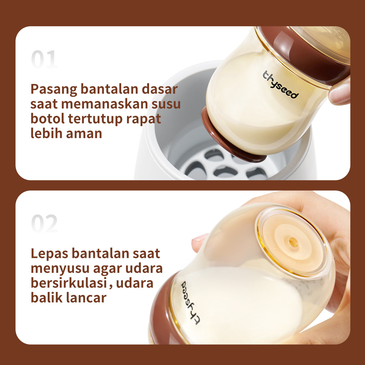 Thyseed Set Katup Ventiasi Botol Susu Bayi Newborn