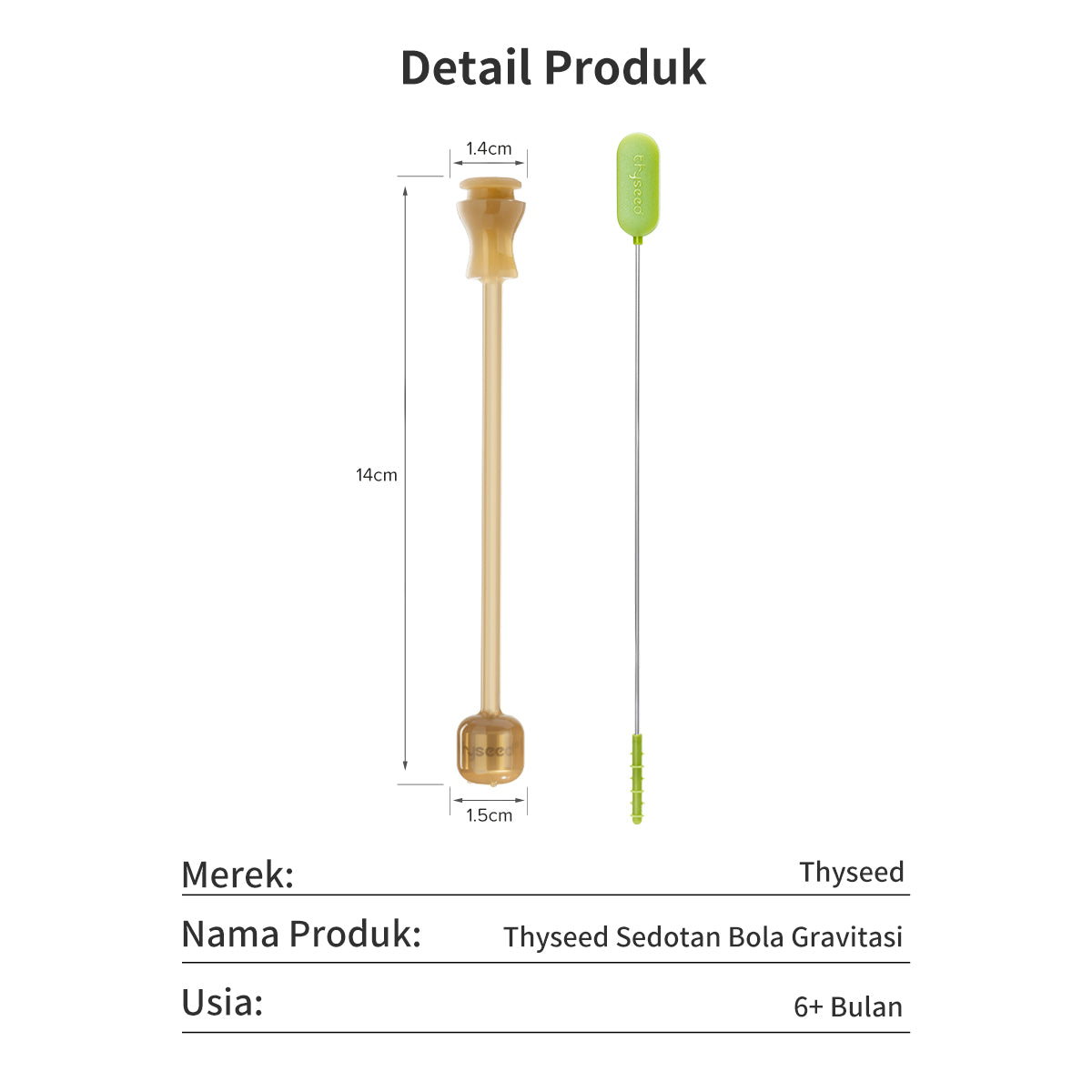 Thyseed Set Selang Botol Minum Bayi